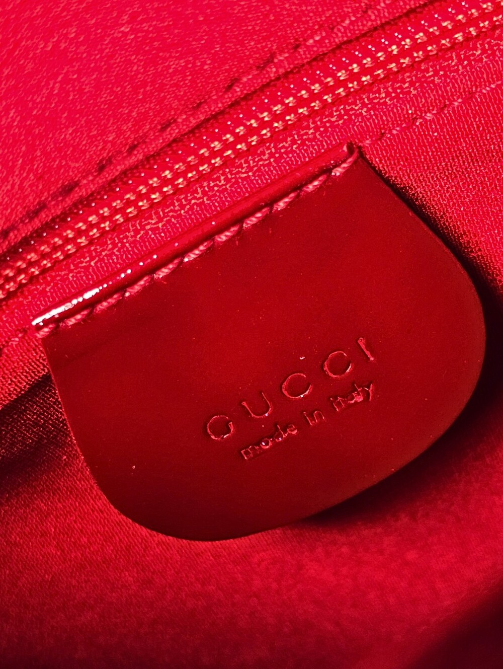 **SOLD*Gucci by Tom Ford 1997 Red Velvet GG Monogram Chrome Handle ASO The Nanny - Picture 11 of 16